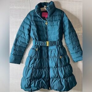 Betsy Johnson Teal Down Puffer Coat